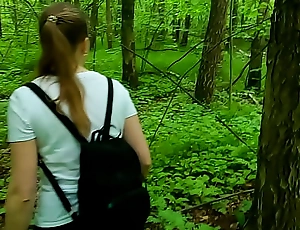 Shy student girl helped me cum together back showed the brush naughty talents! Adventurous oral-stimulation together back handjob in the forest back birds singing! Active away from Nata Sweet