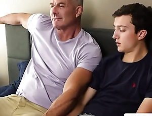 Horny stepdad anal copulates his gay stepson