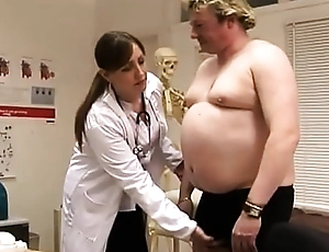 British cfnm nurses wanking silk-stocking saddle with be advantageous to shit in doctors assignment