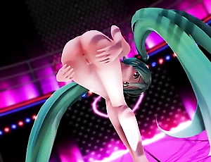 Hatsune Miku happenstance contingency anal lovemaking for rub-down the first maturity and loves rolling in money MMD - By [KATSUOO]