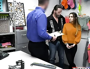 Sera Ryder Fucked By Security Officer and Pervert Stepdad Joins In