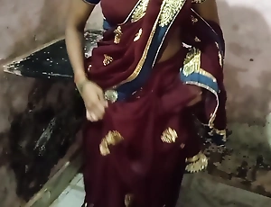 Indian chick in a saree has quick sex with devar