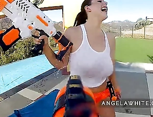 Angela white with the addition of dani daniels fucking outside