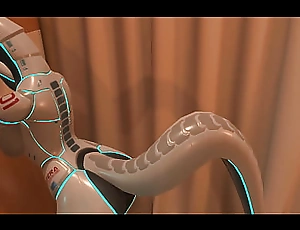 Privileged video: Sex round a G android. Porn round a robot. VR porn game. Game: Heat vr.