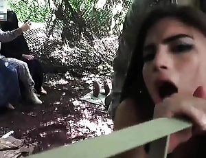 Arab babes fucked in jungle camp