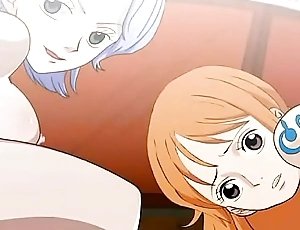 Nami and Nojiko obtain fuck above the sunny a number of of piece