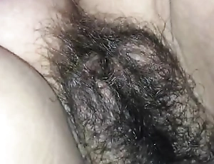 This guy finishes off surpassing her hairy muff