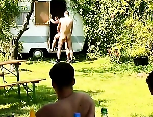 Awesome cheerful sex open-air fun and games