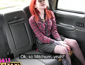 Feminine fake cab lesbian dominates tatted redhead