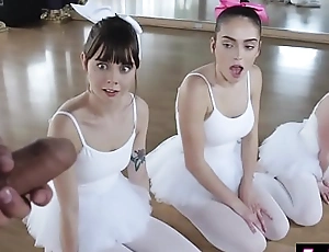 Flexible ballerina teens kaput by a progressive perv instructor